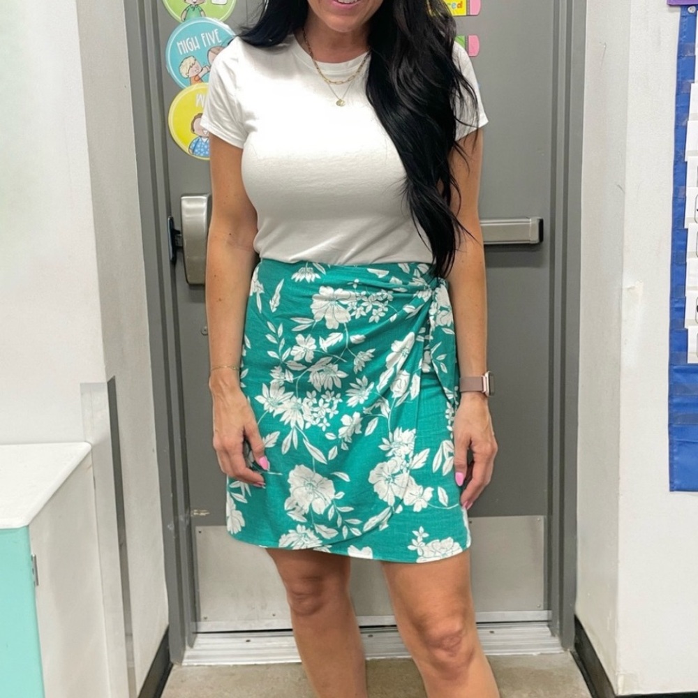 LC Lauren Conrad Sarong Wrap Mini Skirt